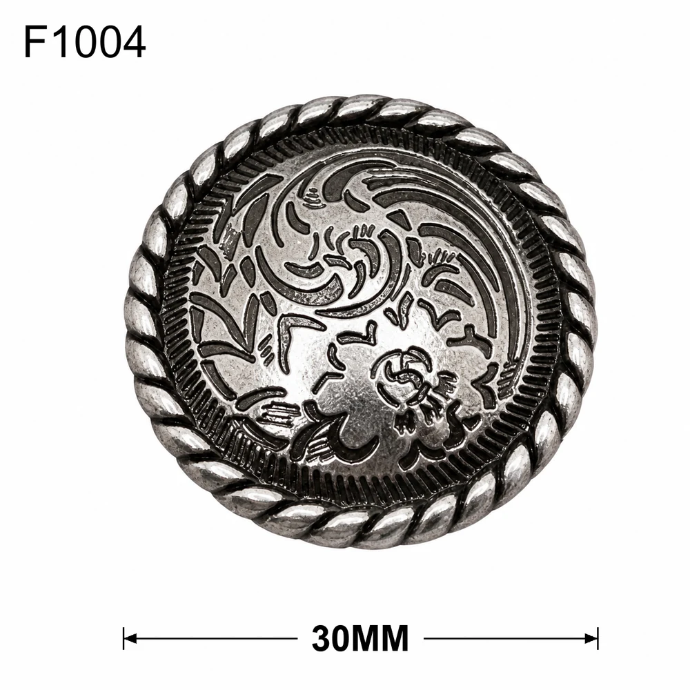 Rope-Edge Floral Medallion F1004